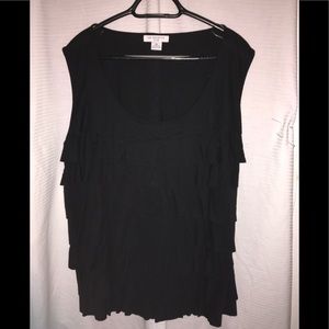 Liz Claiborne layered black tank top size 3XL
